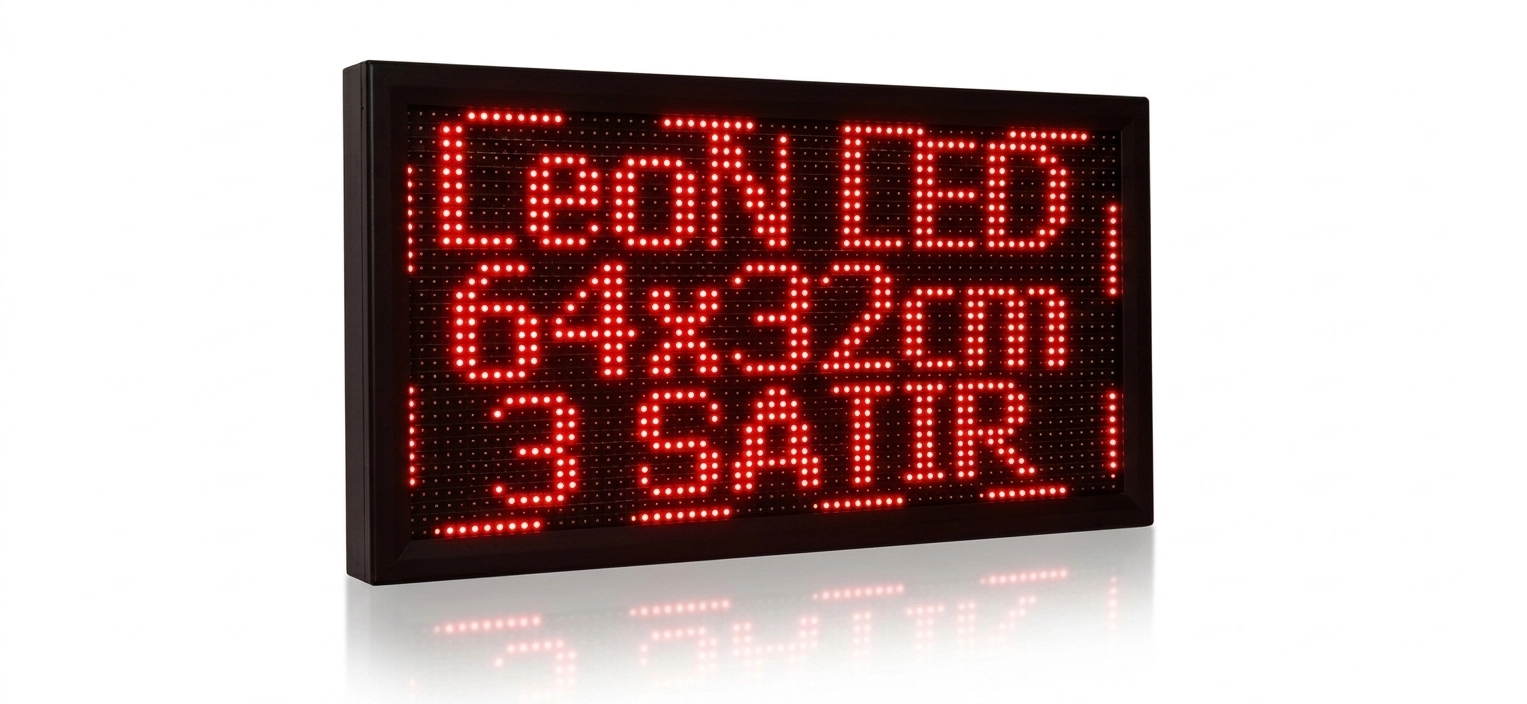 LED Tabela 64x32cm Kayan Yazı Tek Taraflı