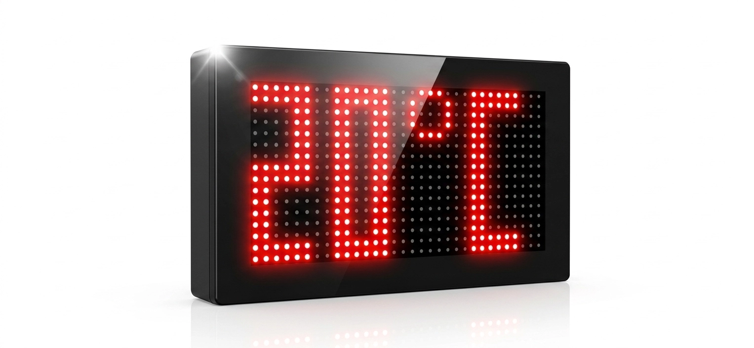 Dijital LED Saat 32x16cm Kumandalı