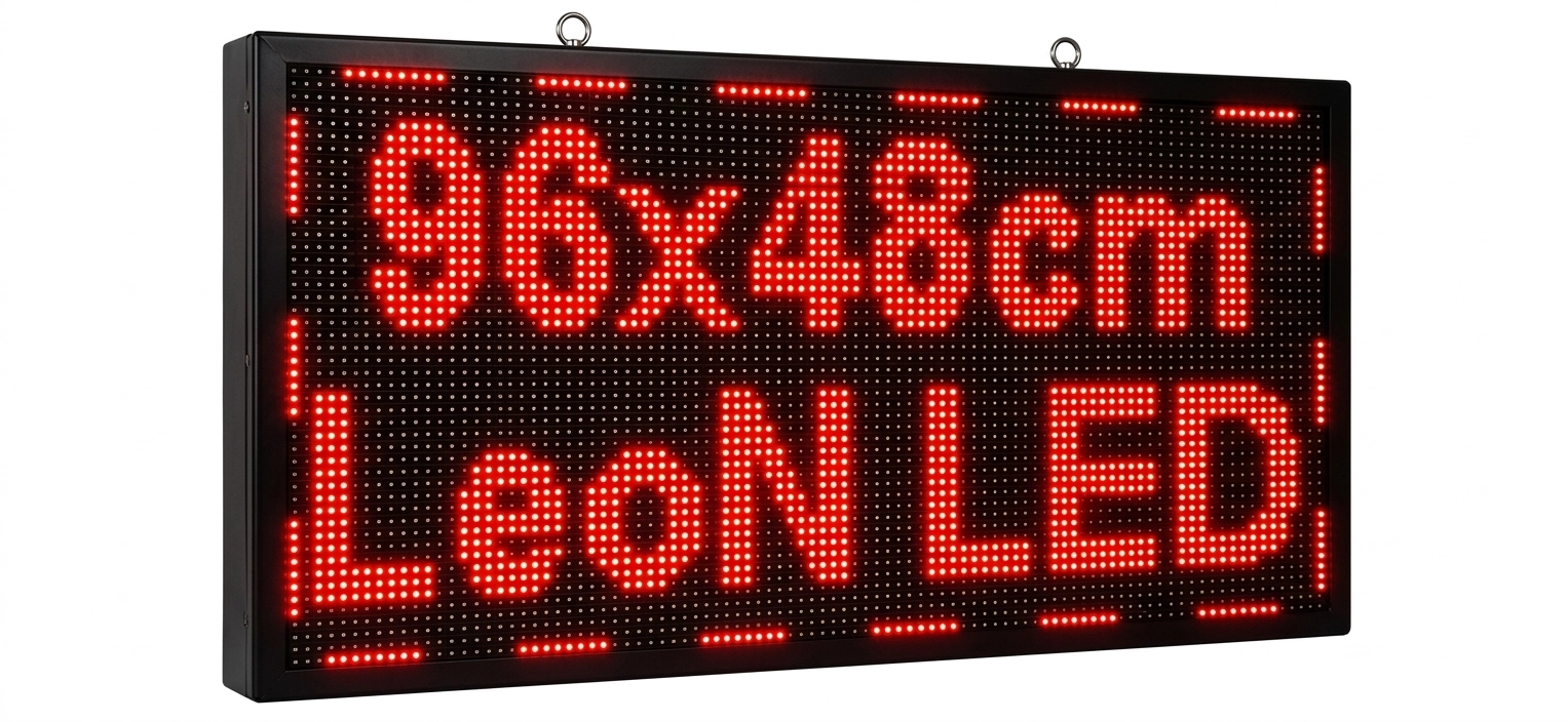 LED Tabela 96x48cm Kayan Yazı Çift Taraflı