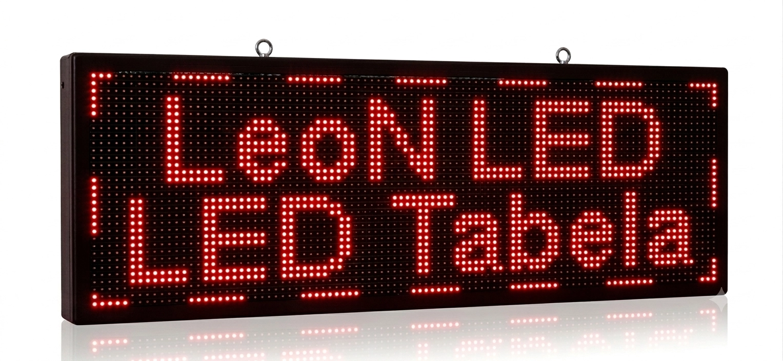 LED Tabela 96x32cm Kayan Yazı Çift Taraflı
