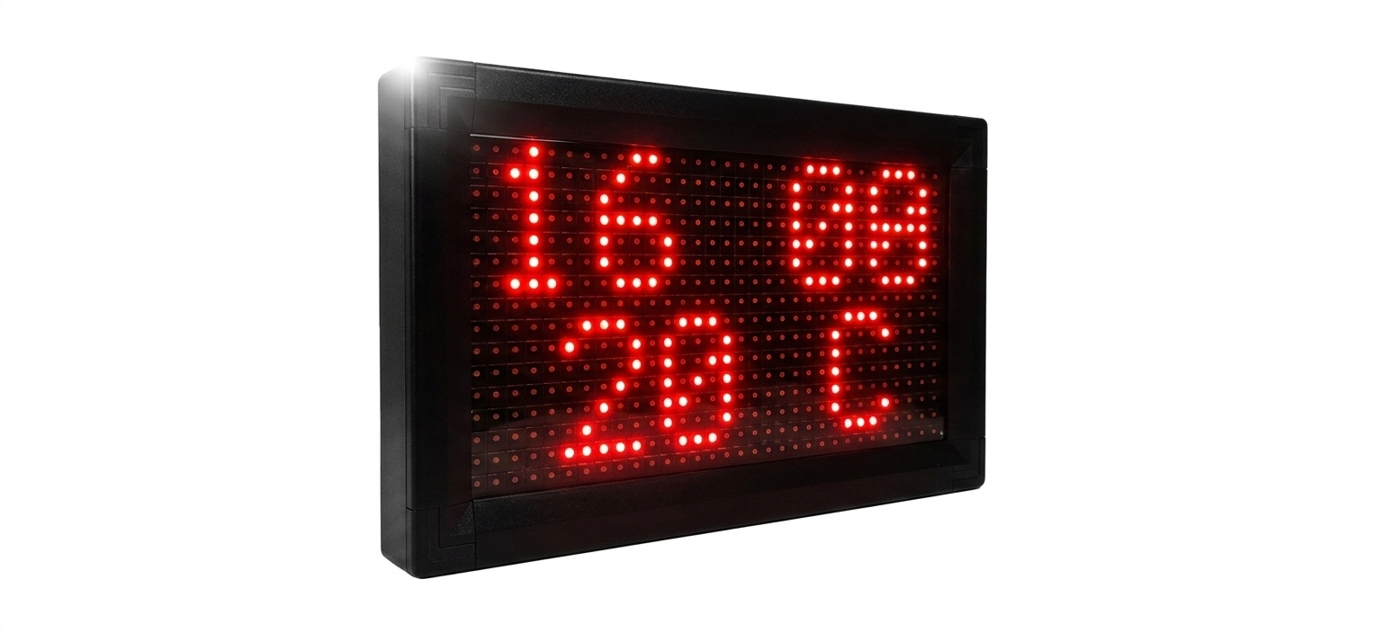 Dijital LED Saat 32x16cm Kumandalı