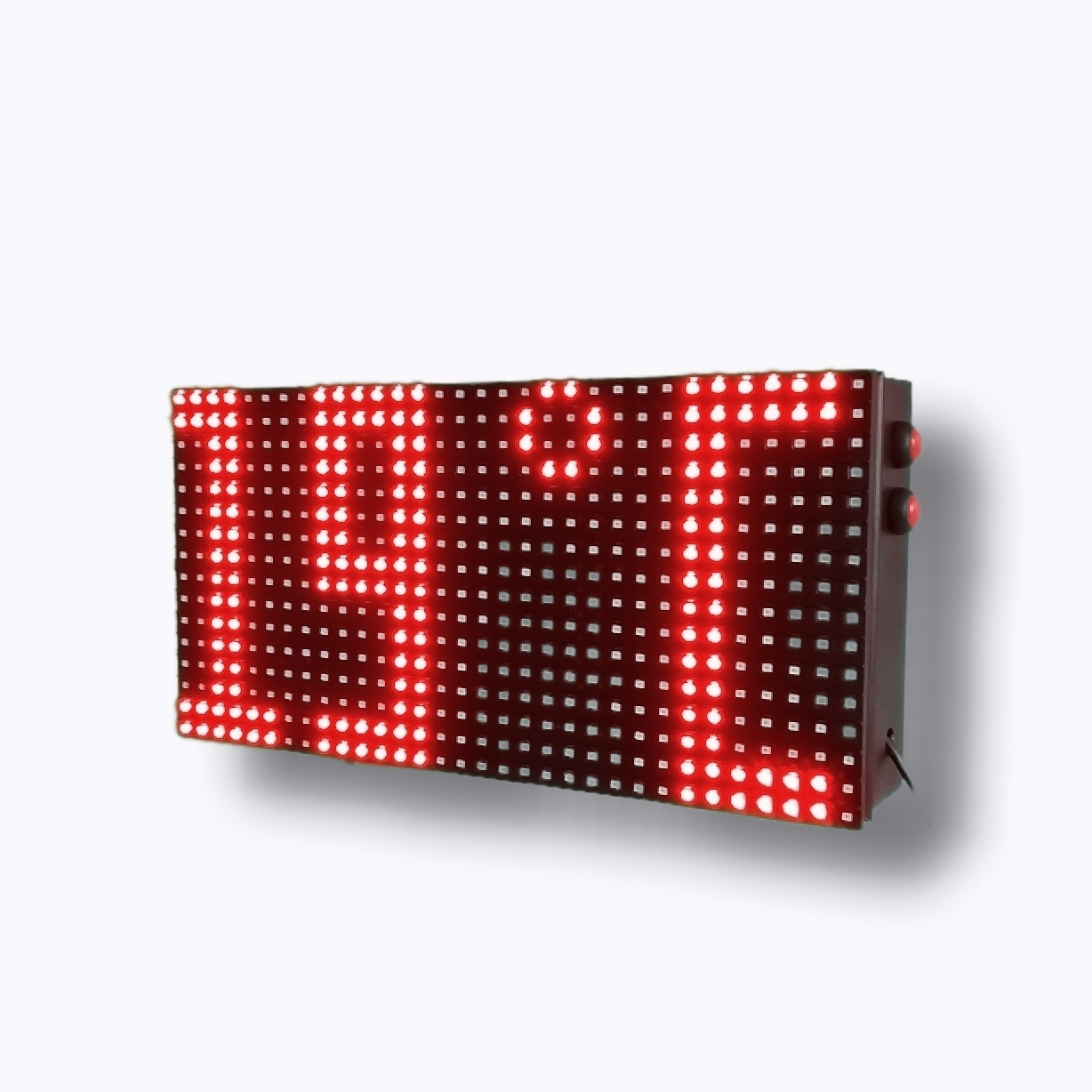 Dijital LED Saat Derece 32x16cm Kırmızı