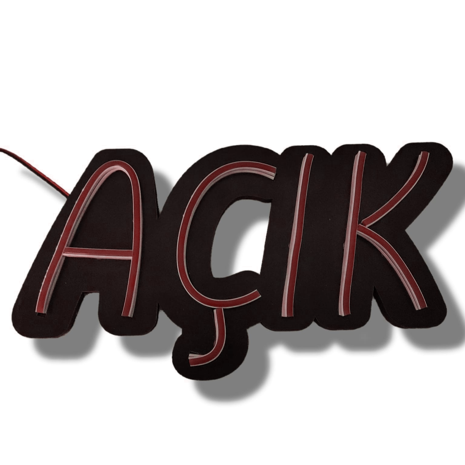 Açık Tabelası Açık Yazısı Neon LED - Kırmızı