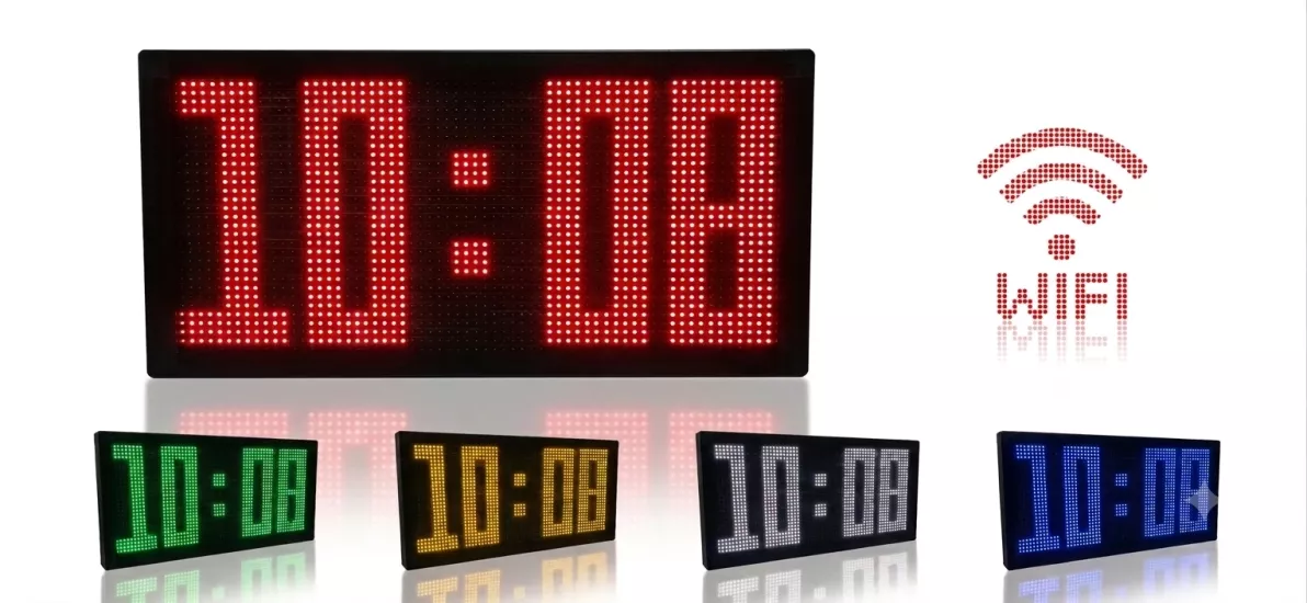 Dijital LED Saat 64x32cm Wi-Fi