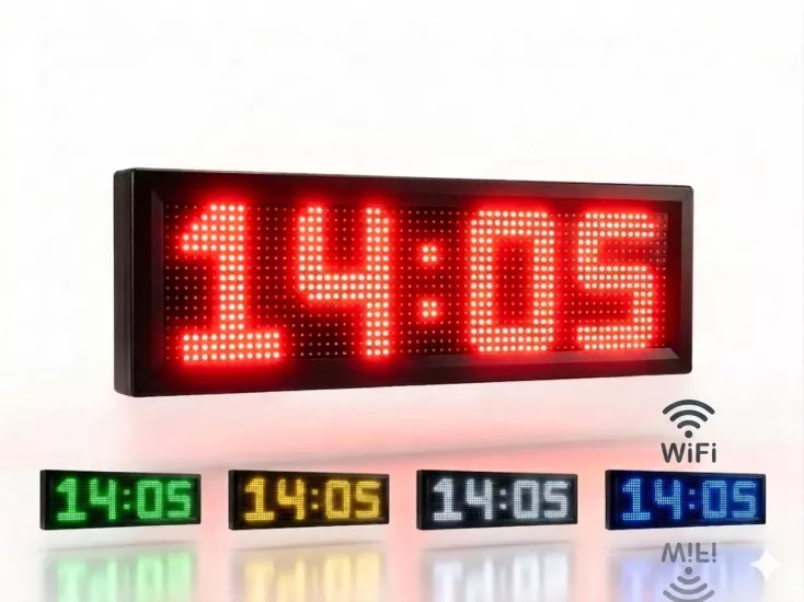 Dijital LED Saat 64x16cm Wi-Fi
