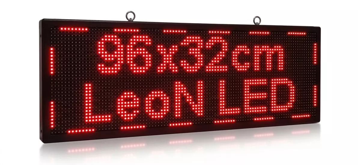 LED Tabela 96x32cm Kayan Yazı Çift Taraflı