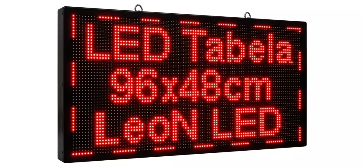 LED Tabela 96x48cm Kayan Yazı Çift Taraflı