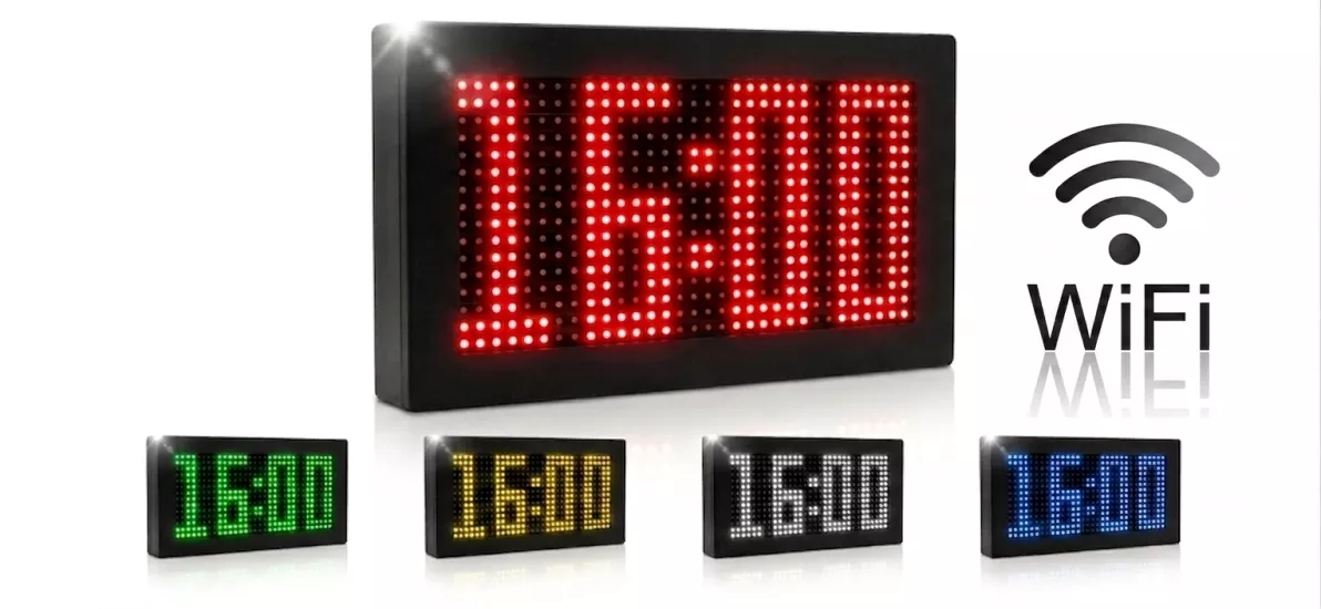 Dijital LED Saat 32x16cm Wi-Fi