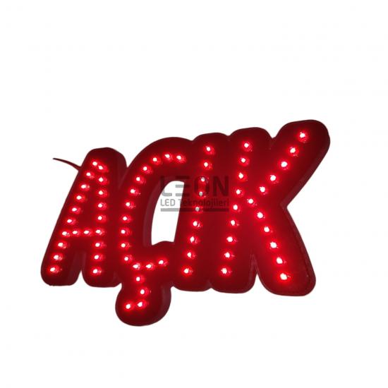 LED’li AÇIK Tabelası LED Açık yazısı Kırmızı