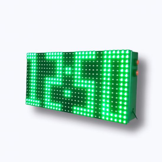 Dijital LED Saat Derece 32x16cm Yeşil