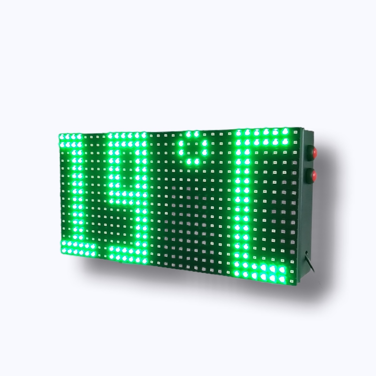 Dijital LED Saat Derece 32x16cm Yeşil