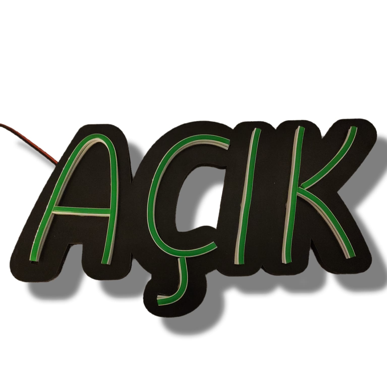 Açık Tabelası Açık Yazısı Neon LED - Yeşil